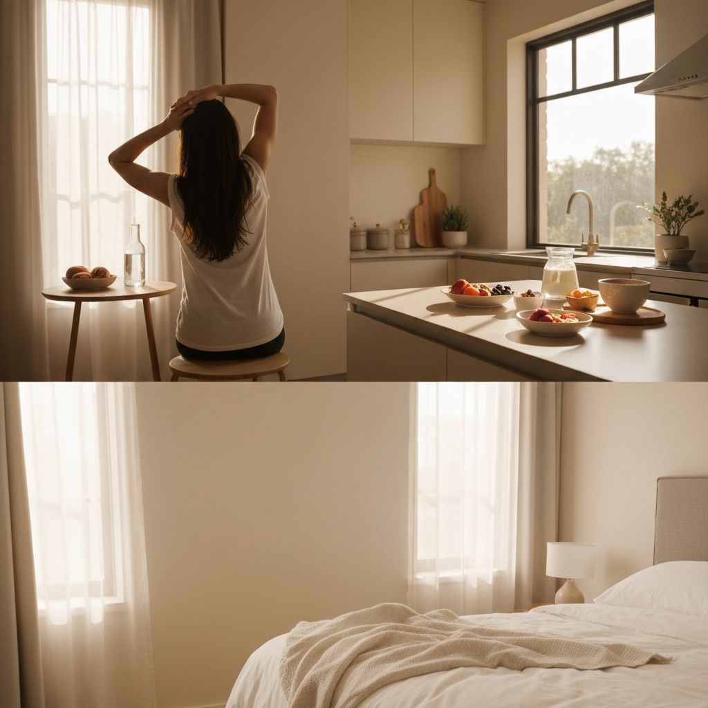 Peaceful daily routine with natural elements