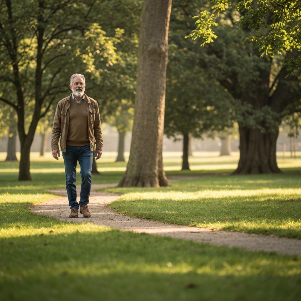 Person taking a gentle nature walk